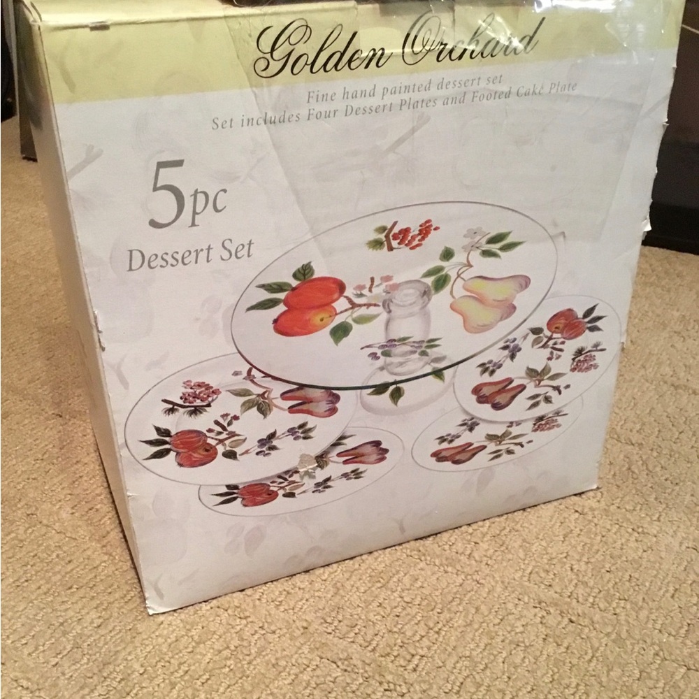 Golden Orchard 5-Piece Dessert Set
